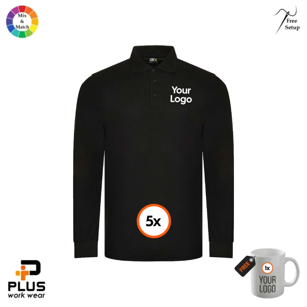 Pro RTX Long Sleeve Polo 5-Pack