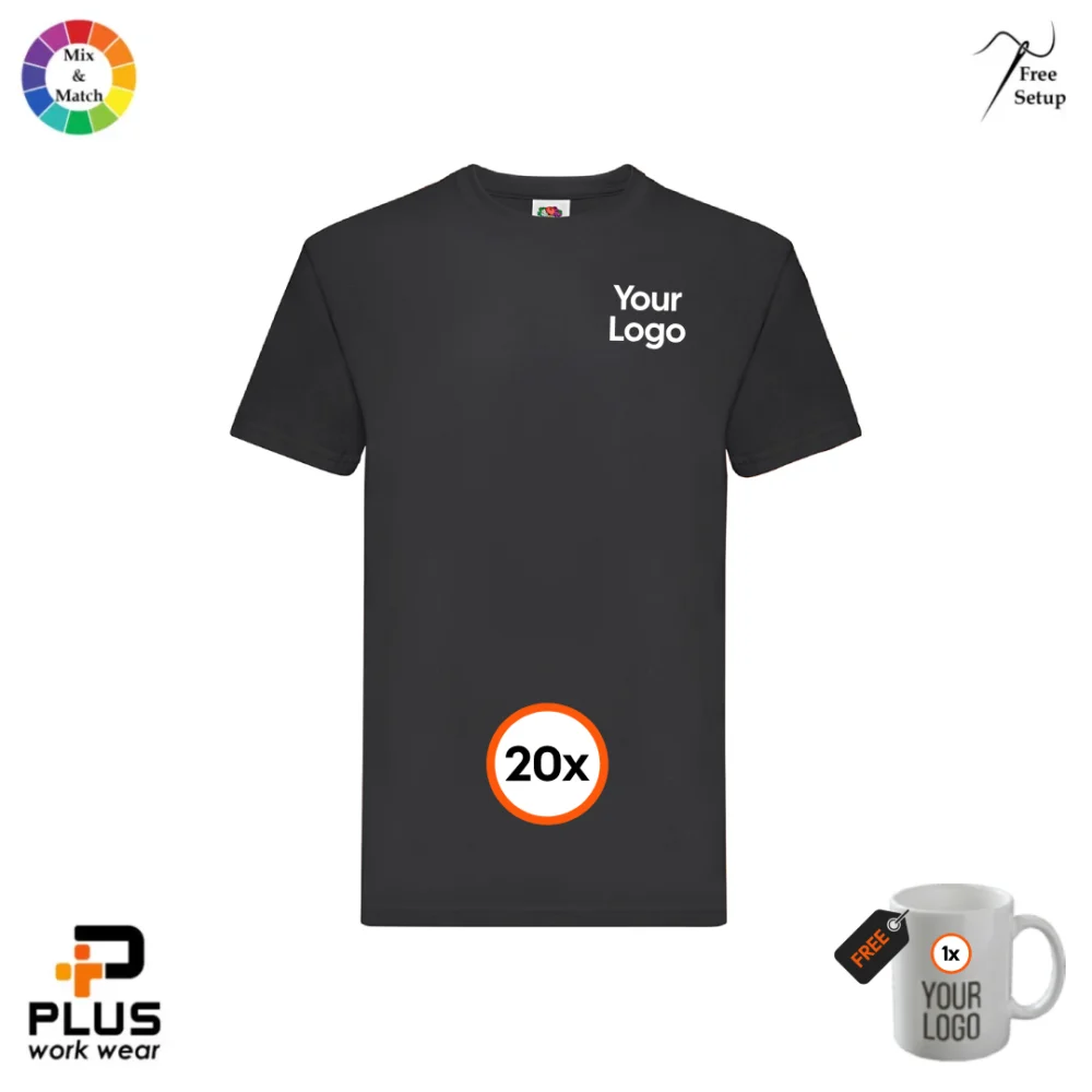 Fruit of the Loom Heavy Cotton T-Shirt 20-Pack