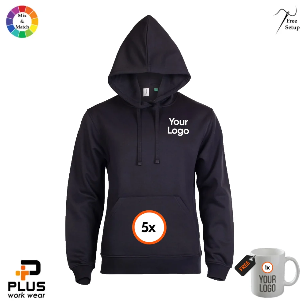 Uneek Eco Hoodie Value 5-Pack