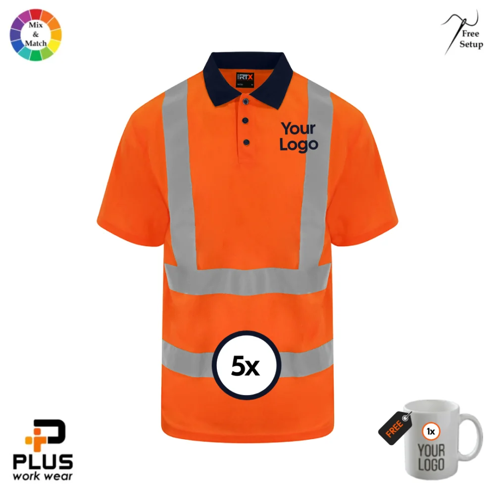 Pro RTX Hi-Vis Polo 5-Pack
