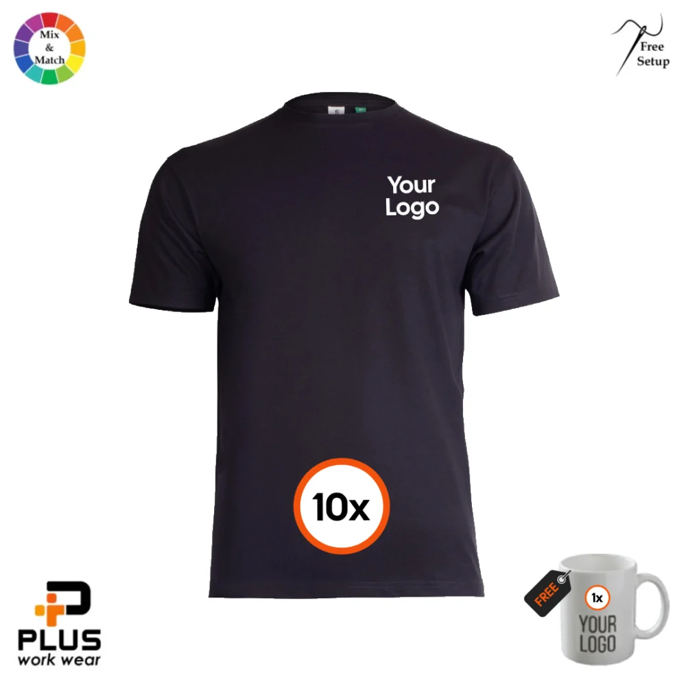 Uneek Eco T-Shirt Sustainable 10-Pack