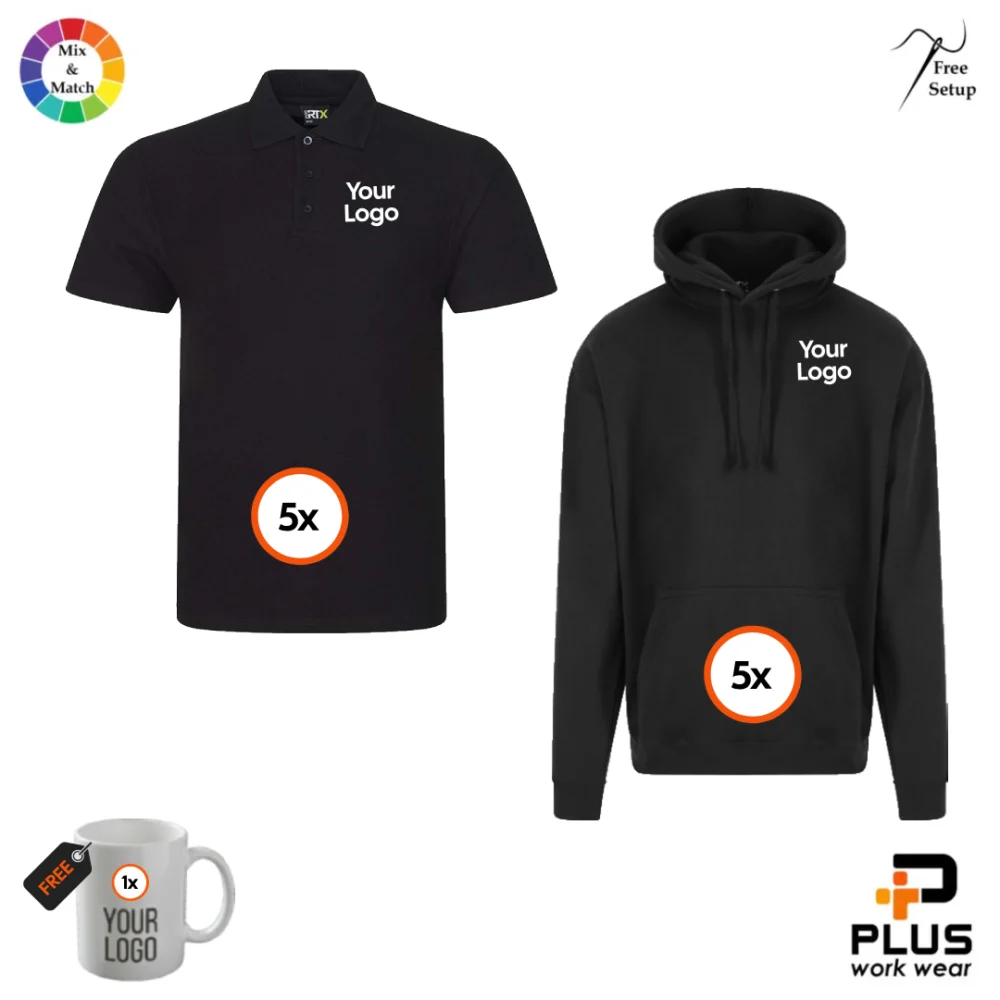 Pro RTX Polo + Hoodie Duo 5-Pack