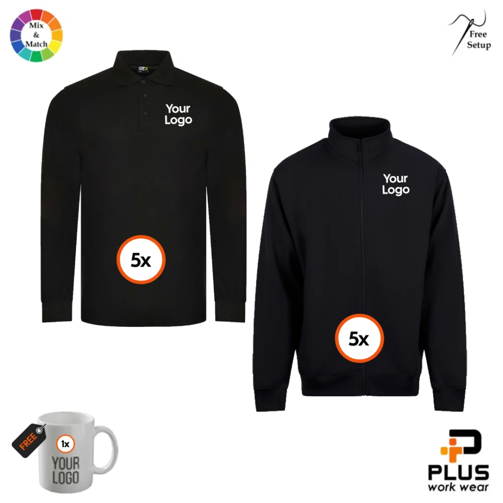 Pro RTX Long Sleeve Polo + Zip Hoodie Team Duo 5