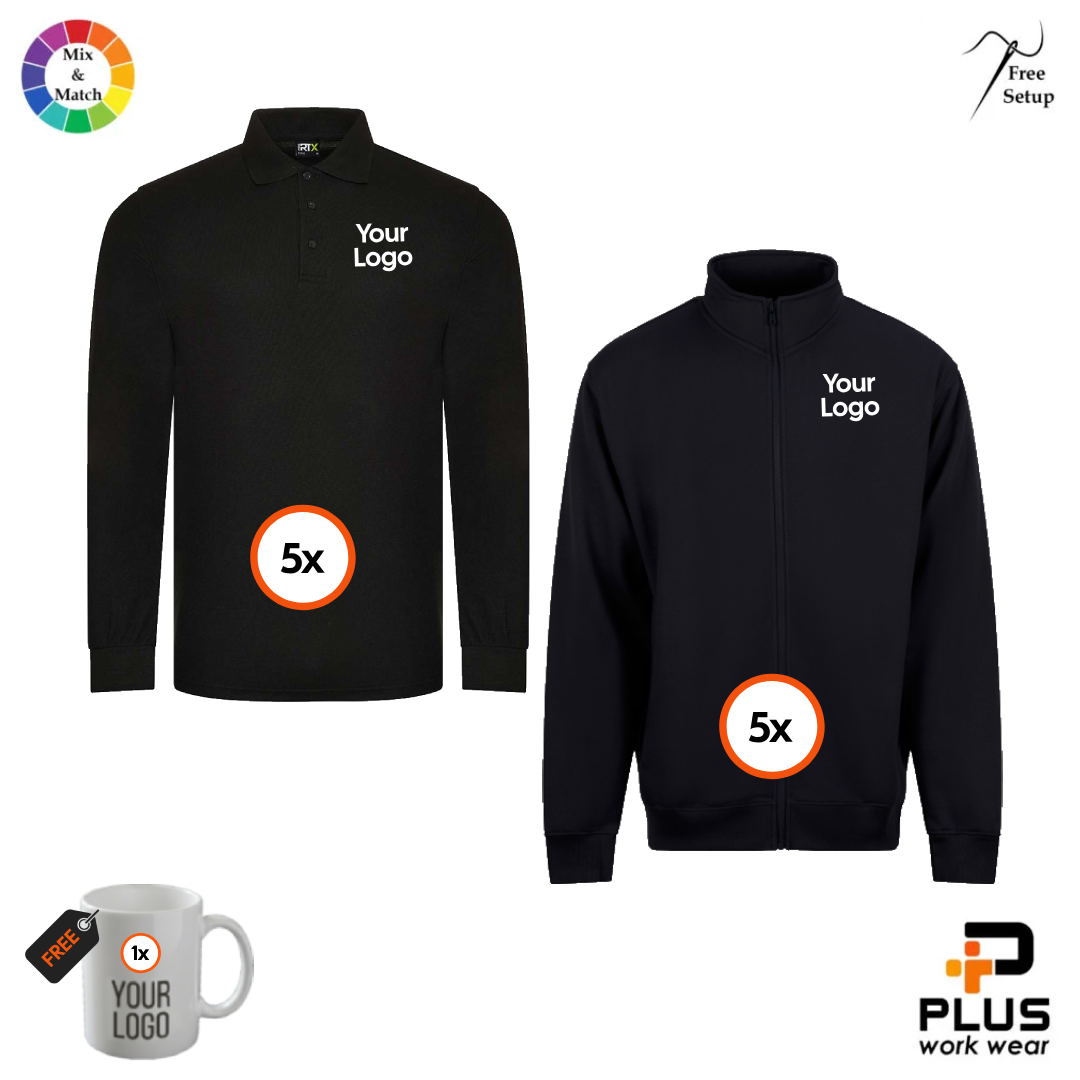 Pro RTX Long Sleeve Polo + Zip Hoodie Team Duo 5