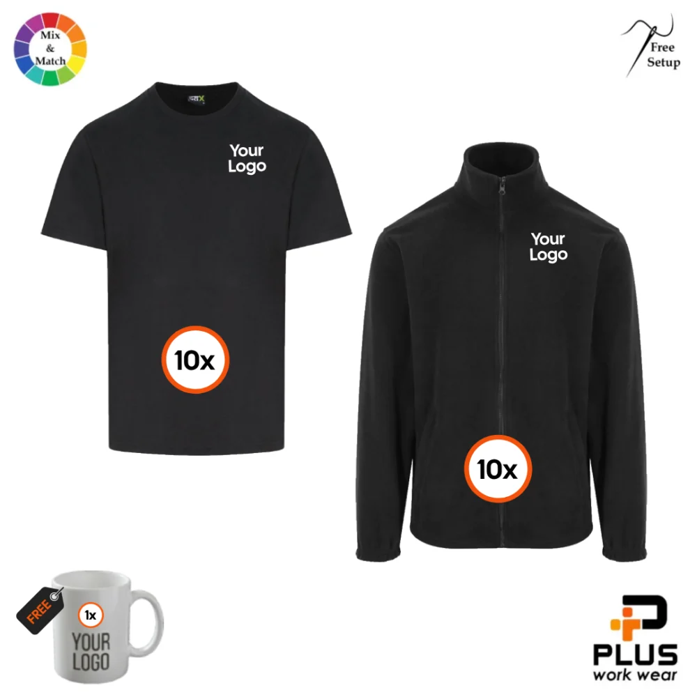 Pro RTX T-Shirt + Fleece Jacket Warm Layer 10