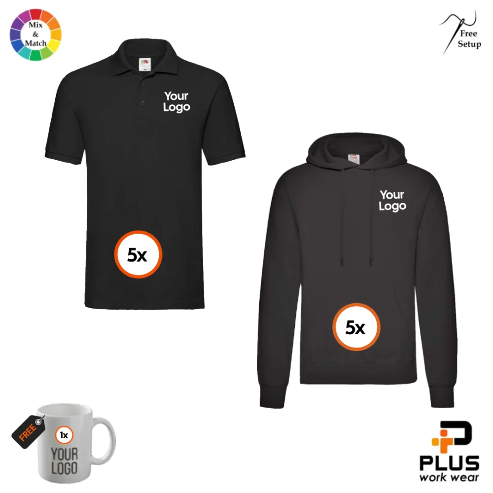 Fruit Premium Polo + Hooded Sweat 5x