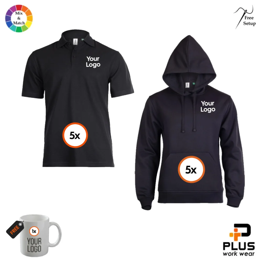Uneek Eco Polo + Hoodie 5x